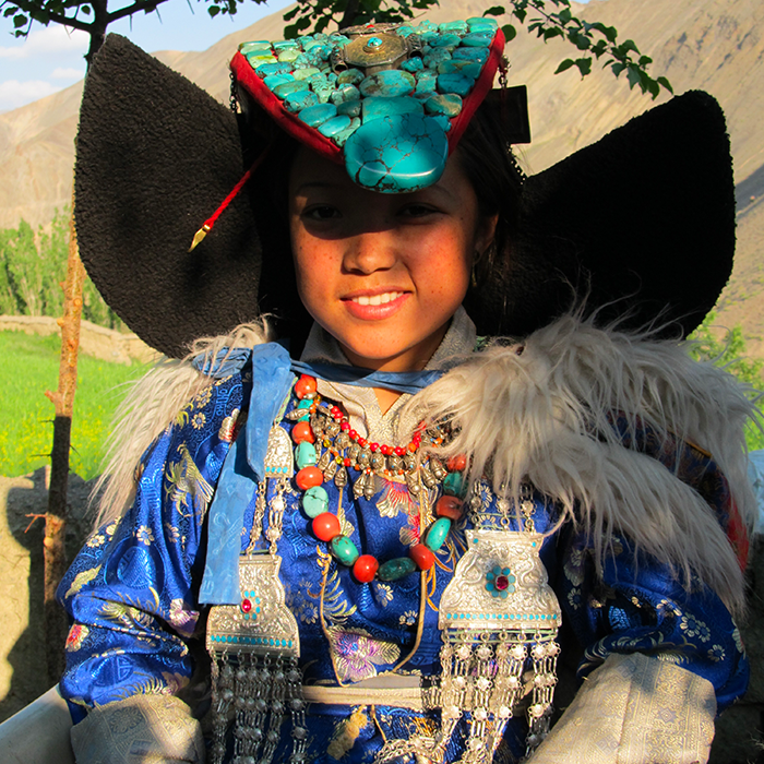 India, Ladakh, Traditional costumes