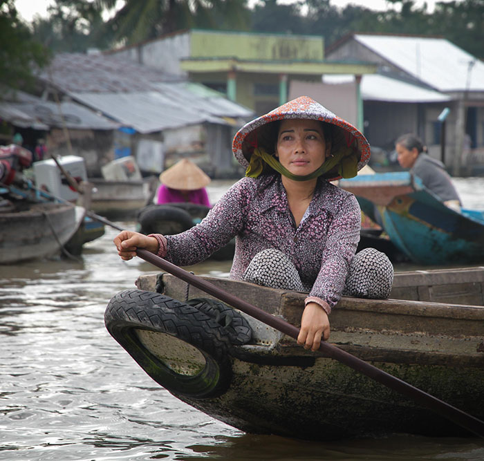 Floating market in Can tho Vietnam, Can Tho, Floating market
