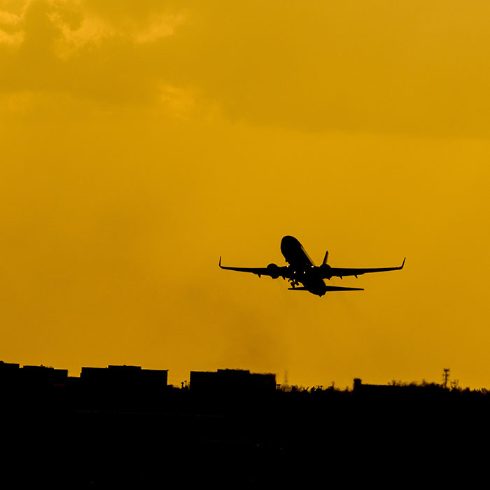 Plane, landing, Cambodia