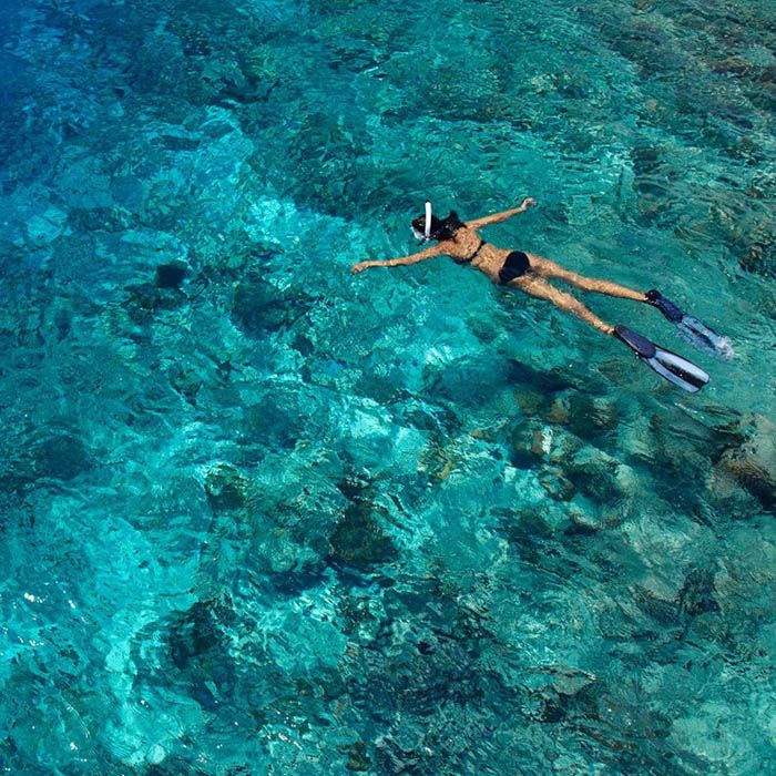 Snorkeling, Bamboo Island, Cambodia