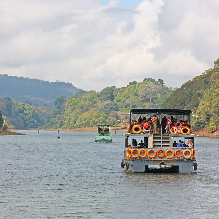 Periyar National Park boat safari Boat safari, Periyar National Park, India