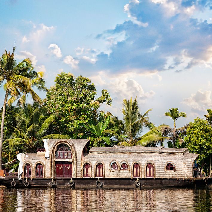 Kerala houseboat cruises of the famous backwaters Backwaters, Kerala, India