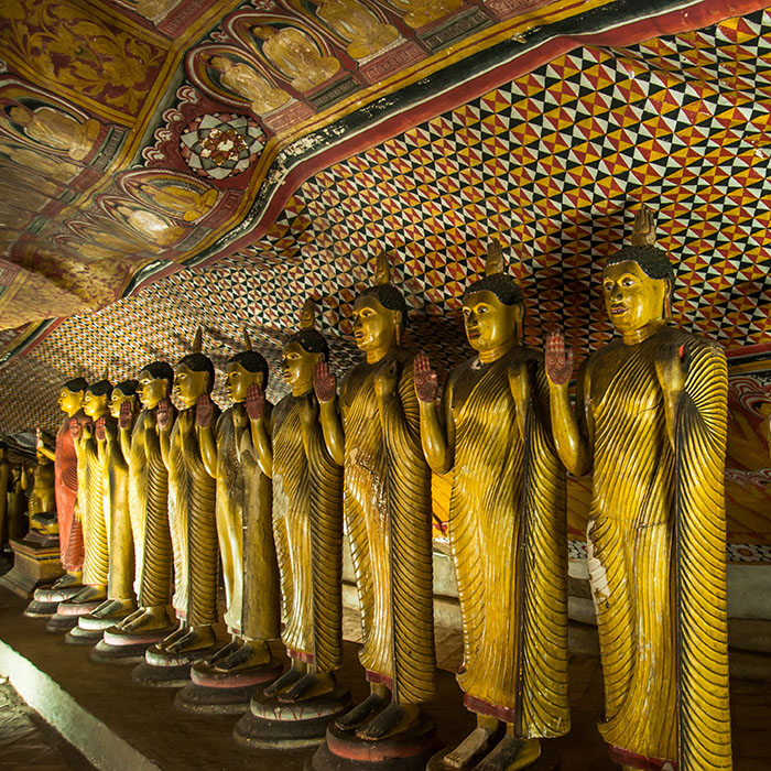 Statues, Buddha, Dambulla, Sri Lanka