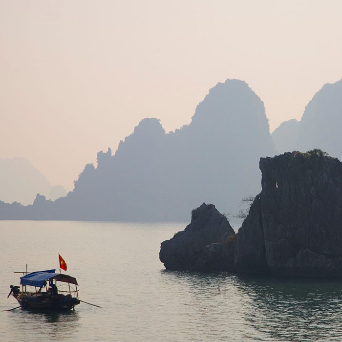 Vietnam, Halong Bay, Boat