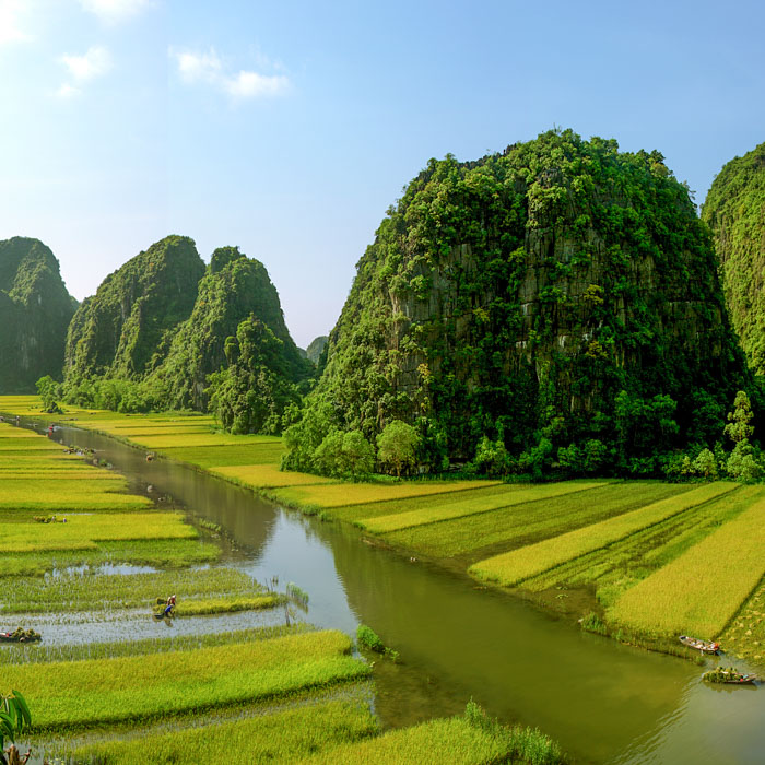 The terrestrial Halong Bay in Ninh Binh in Vietnam Vietnam, Ninh Binh, terrestrial Halong Bay